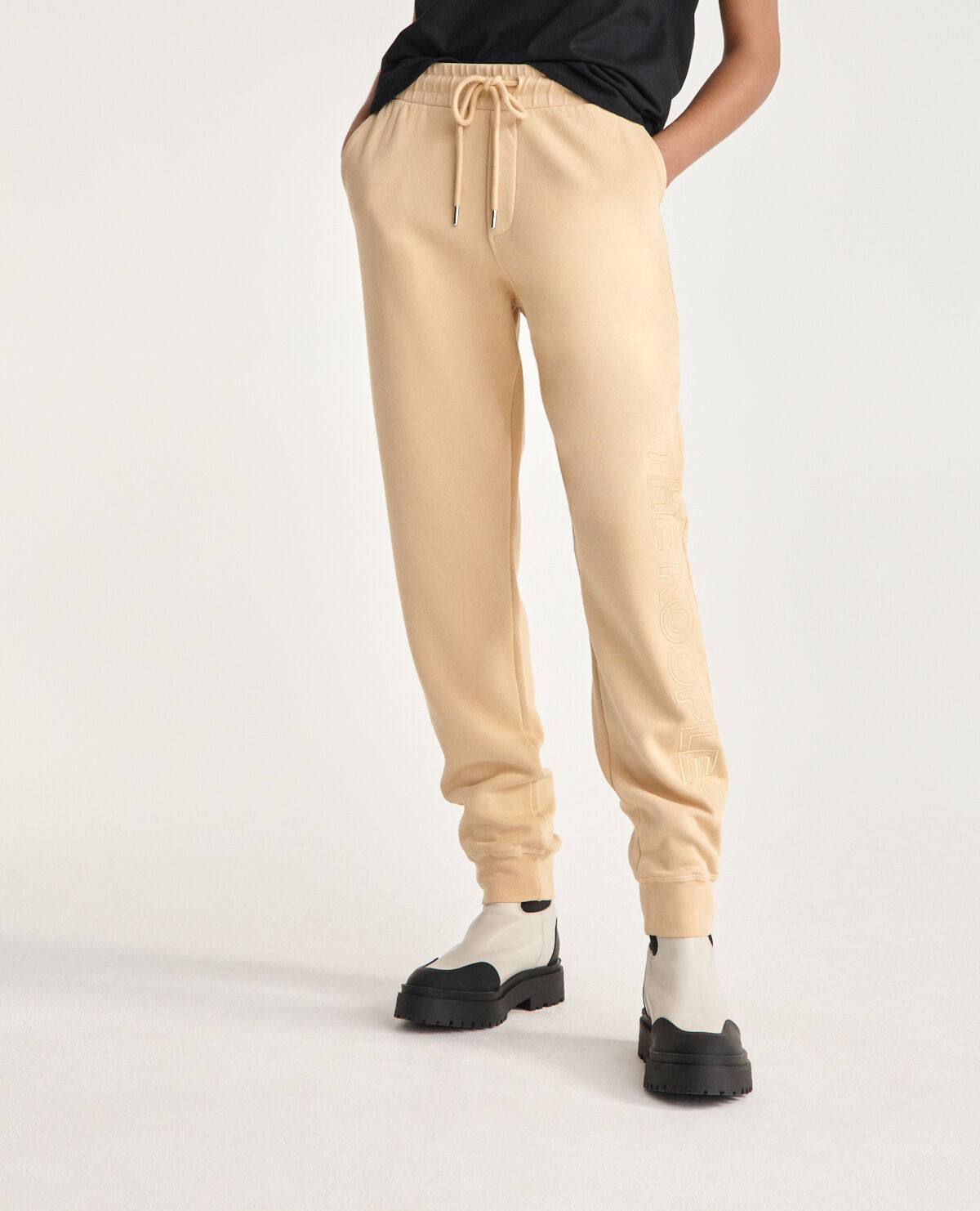 Light sales tan joggers
