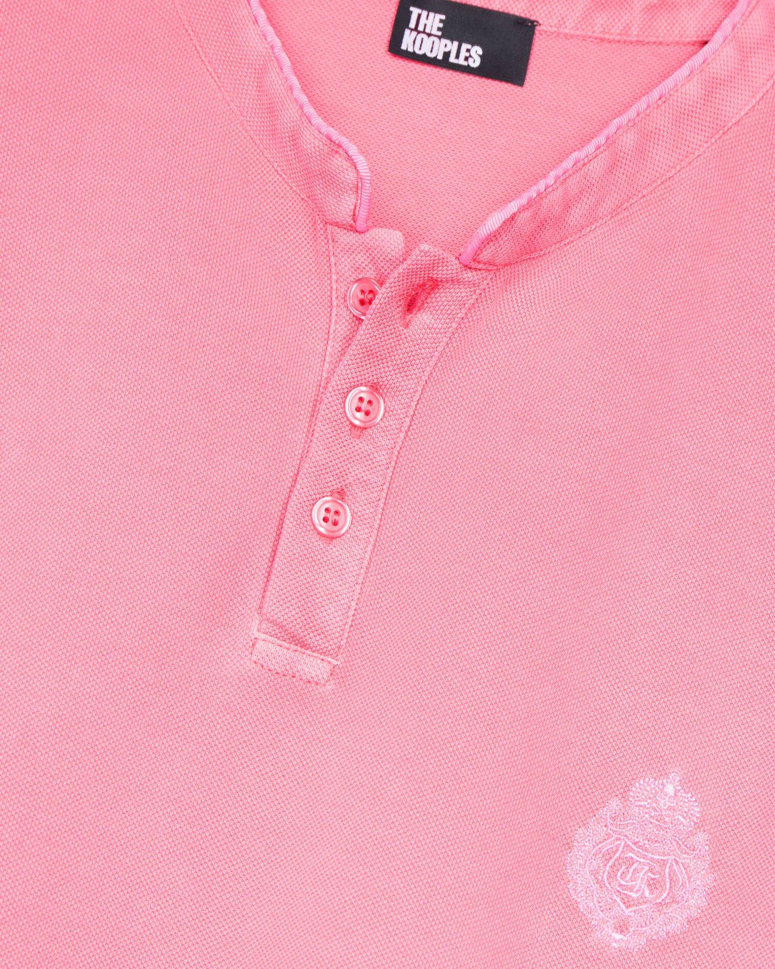 Pink piqué cotton polo t-shirt, SWEET PINK, hi-res image number null