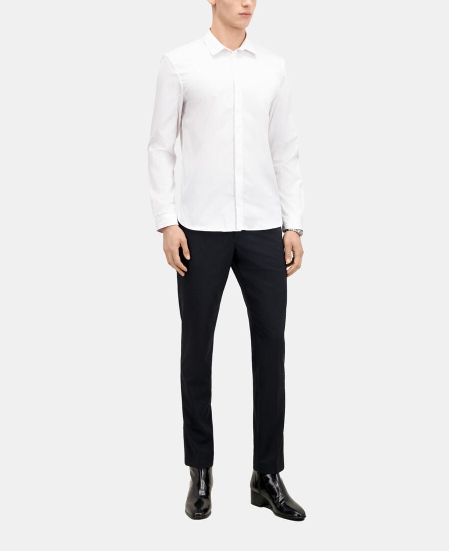 The Kooples HOMME WHITE chemise en smart twill blanche