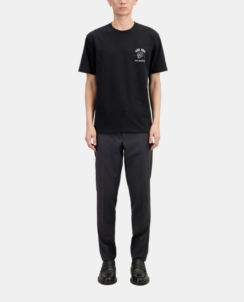 The Kooples HOMME BLACK t-shirt live fast noir