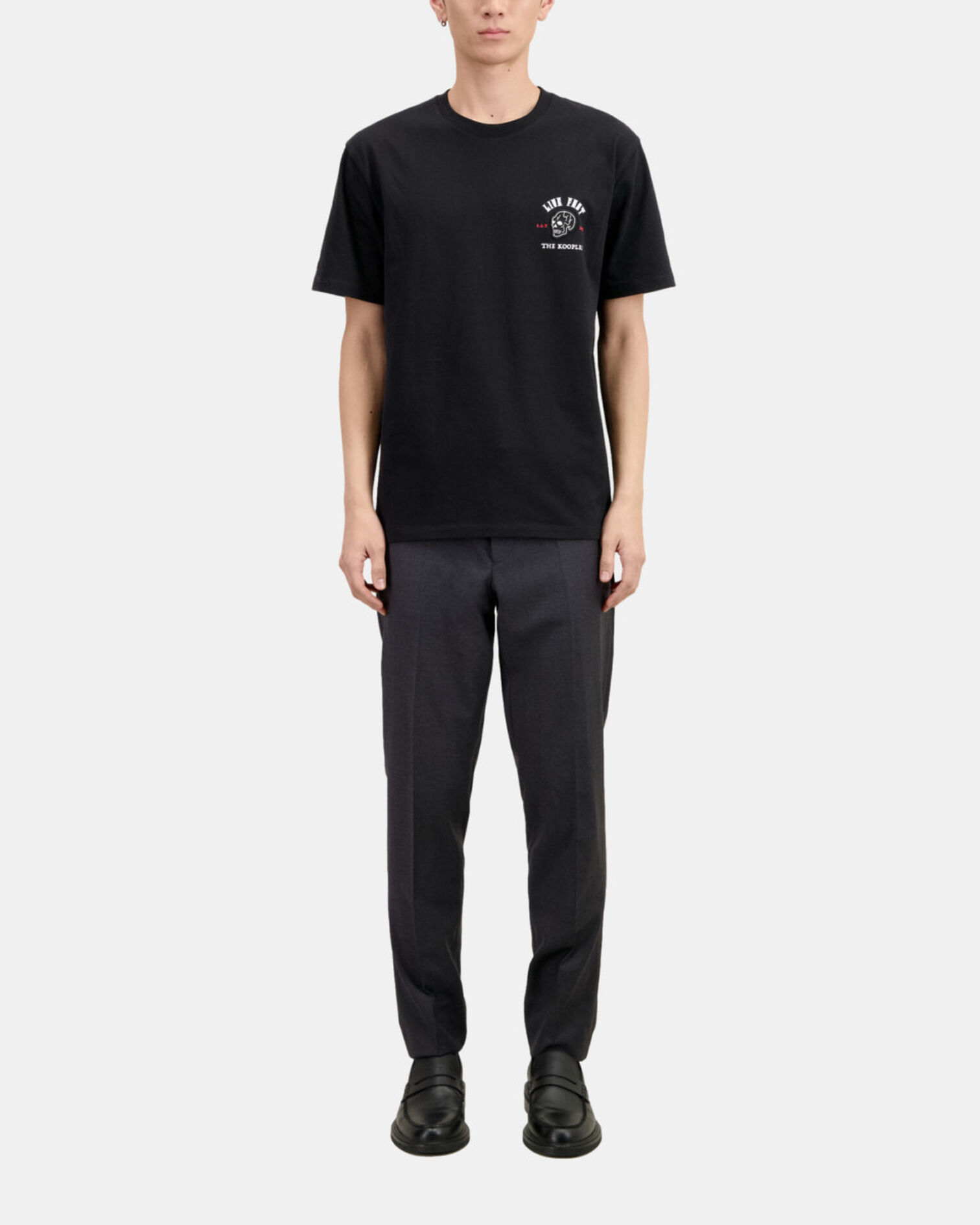 Black Live fast t-shirt, BLACK, hi-res image number null