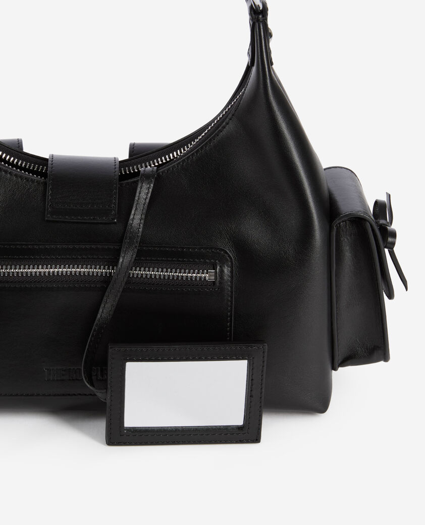 The Kooples DAMEN BLACK amelia-tasche aus schwarzem glattleder
