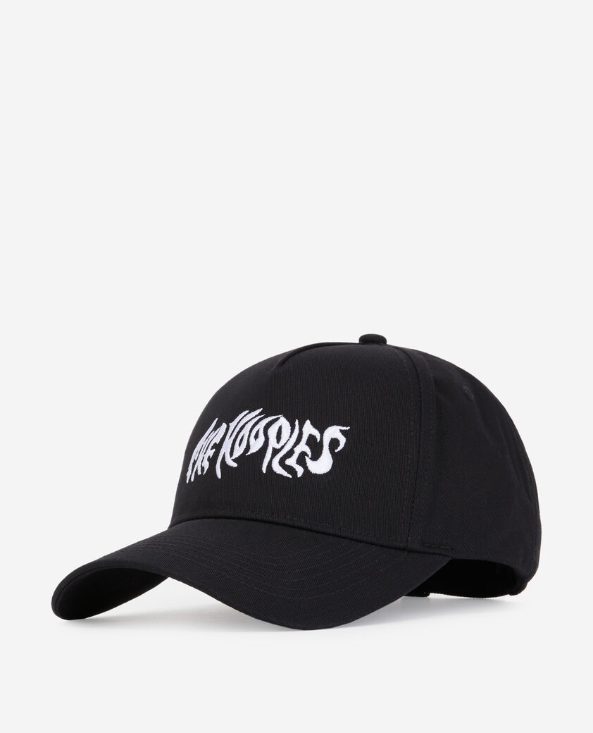 The Kooples MIXED BLACK kooples on fire black cap