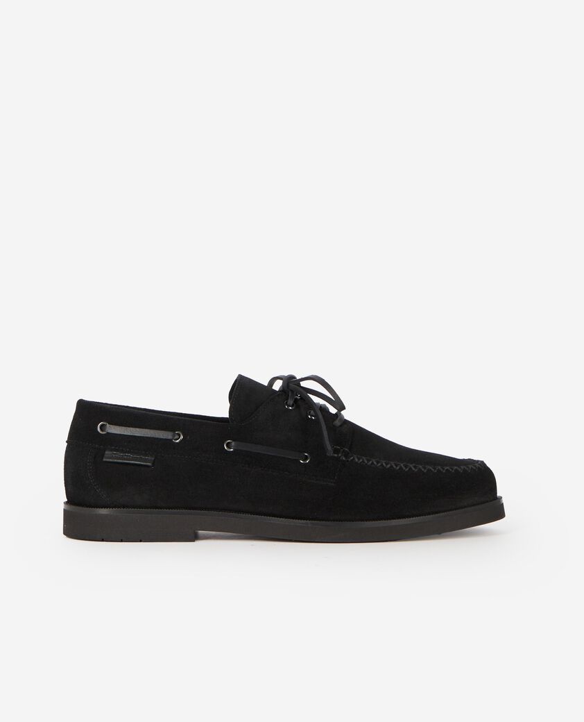 The Kooples H BLACK black suede loafers