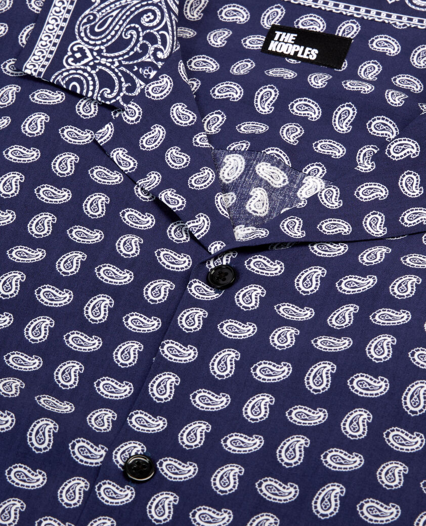 The Kooples HERREN BLUE bedrucktes hemd