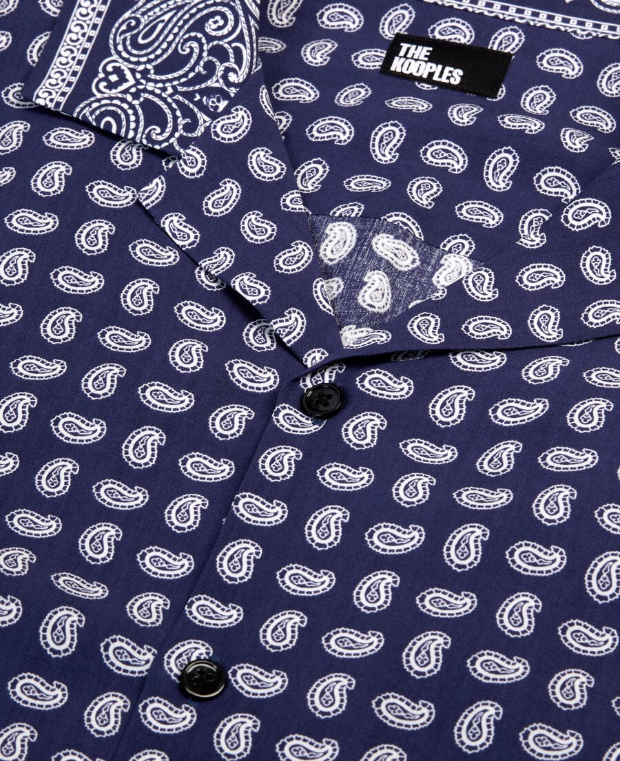The Kooples HERREN BLUE bedrucktes hemd