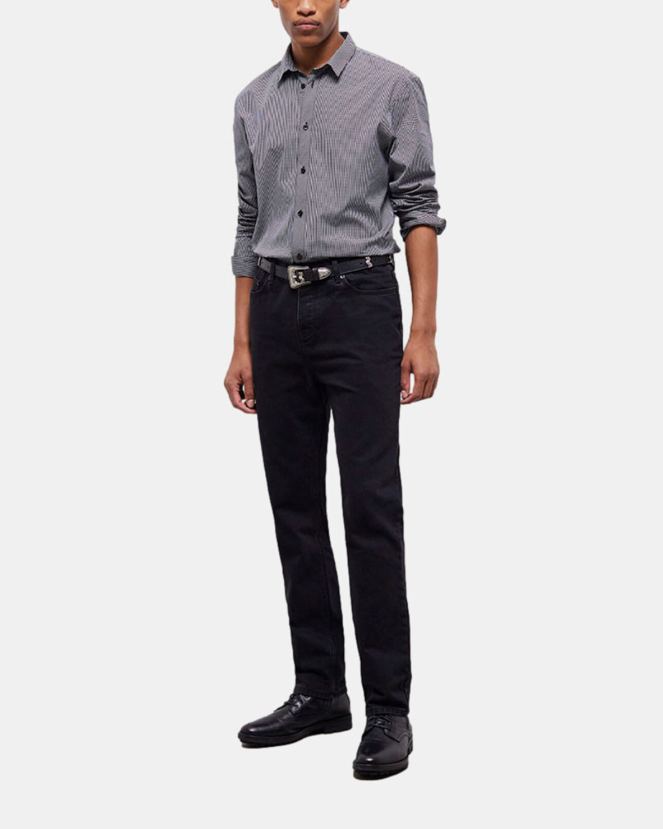 The Kooples MEN BLACK WHITE check shirt