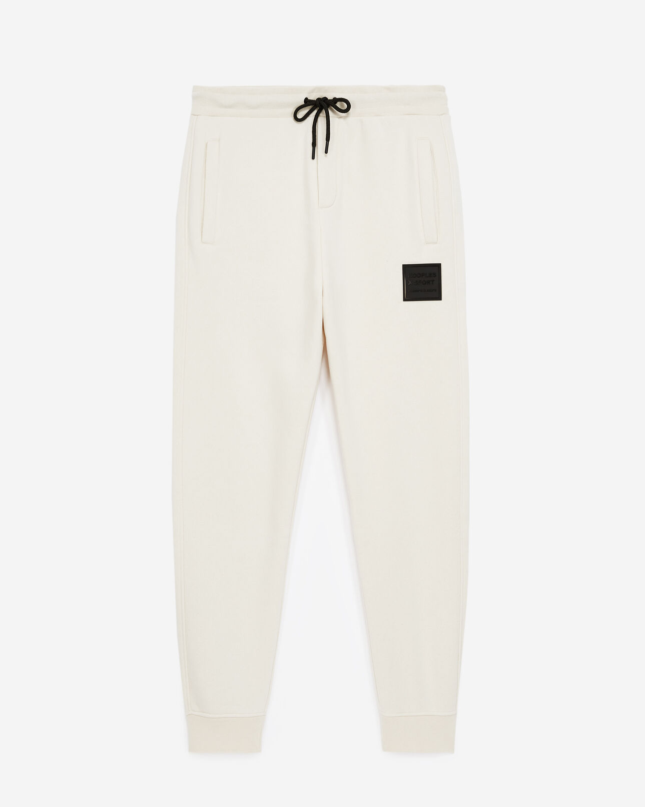The Kooples HOMME OFF WHITE jogging écru à patch logo the kooples