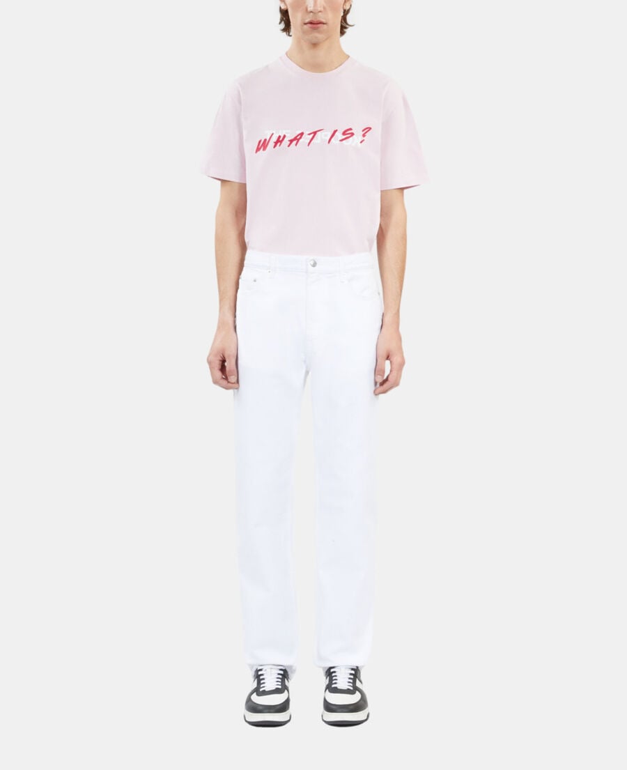 The Kooples MEN WHITE straight white jeans