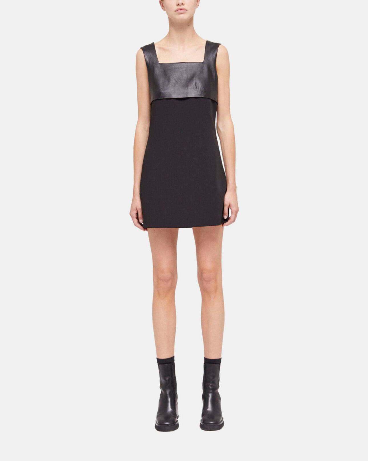The Kooples DAMEN BLACK schwarzes kurzes kleid