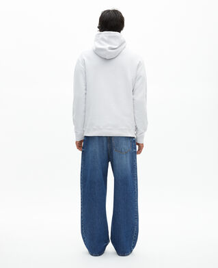 The Kooples H LIGHT GREY hooded sweatshirt with grey screen print