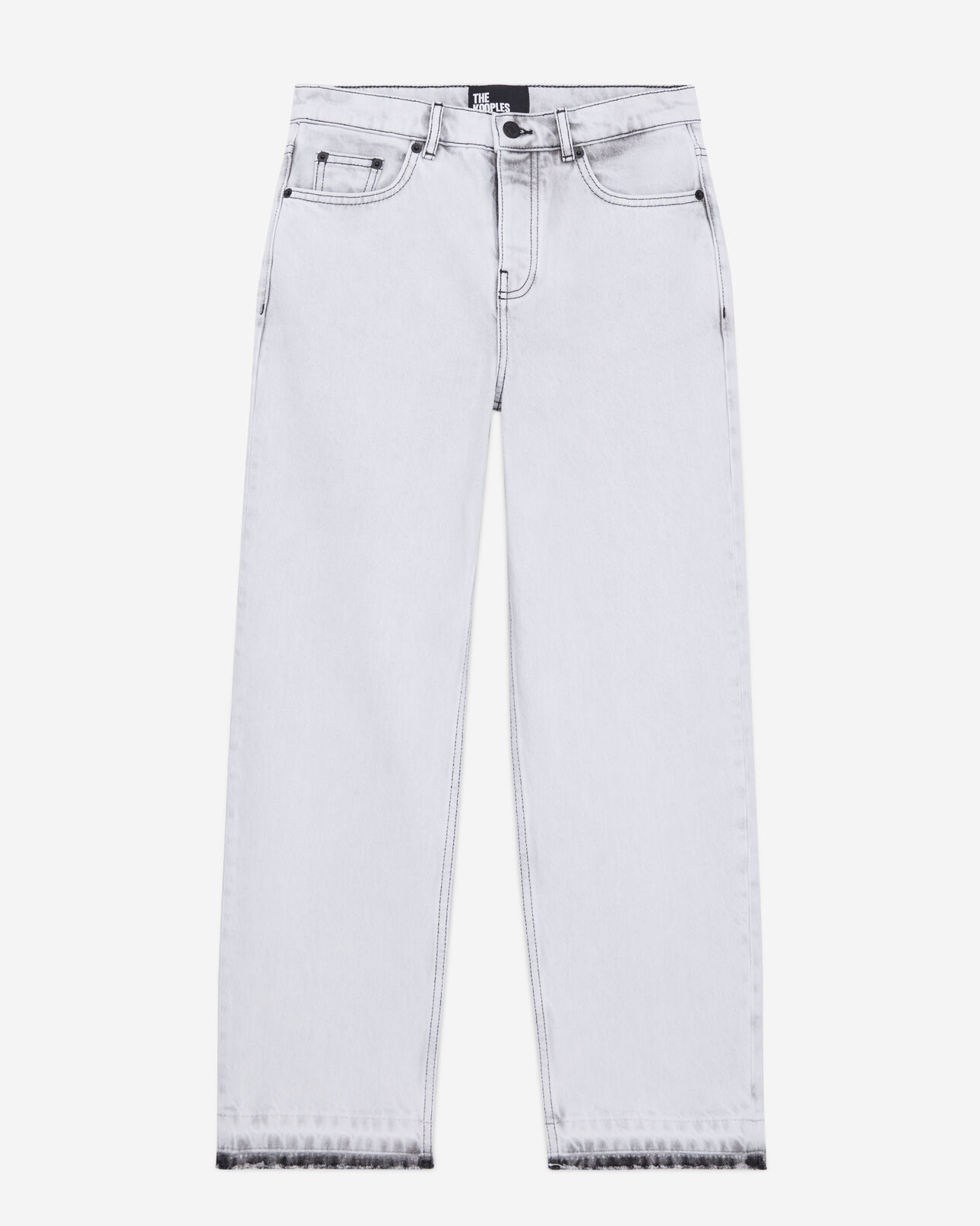 The Kooples MUJER WHITE BLEACH vaqueros blancos descoloridos rectos