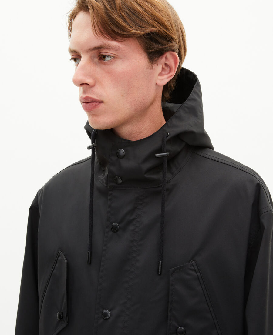 The Kooples H BLACK black hooded parka