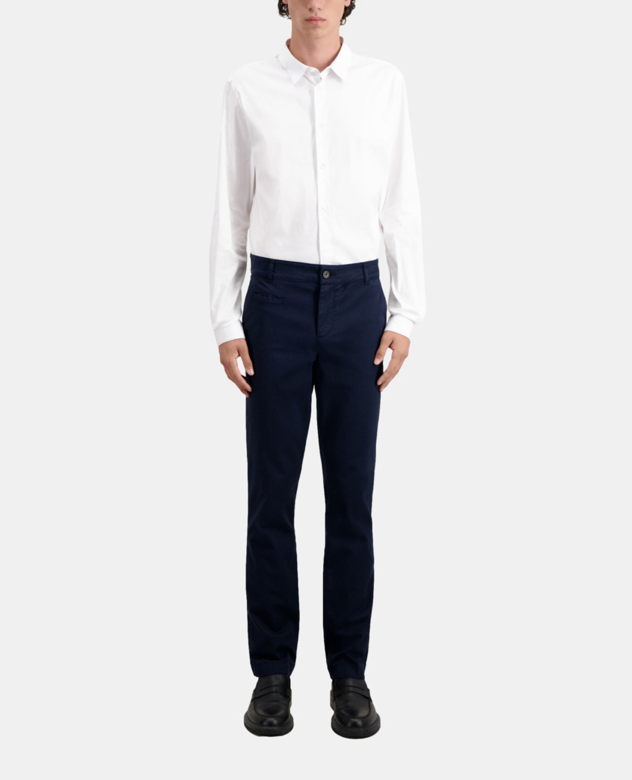 Pantalon chino bleu marine, NAVY, hi-res image number null