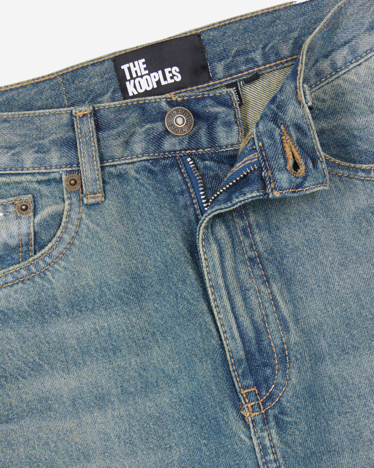 The Kooples FEMME USED RAPIECE jean boyfriend bleu