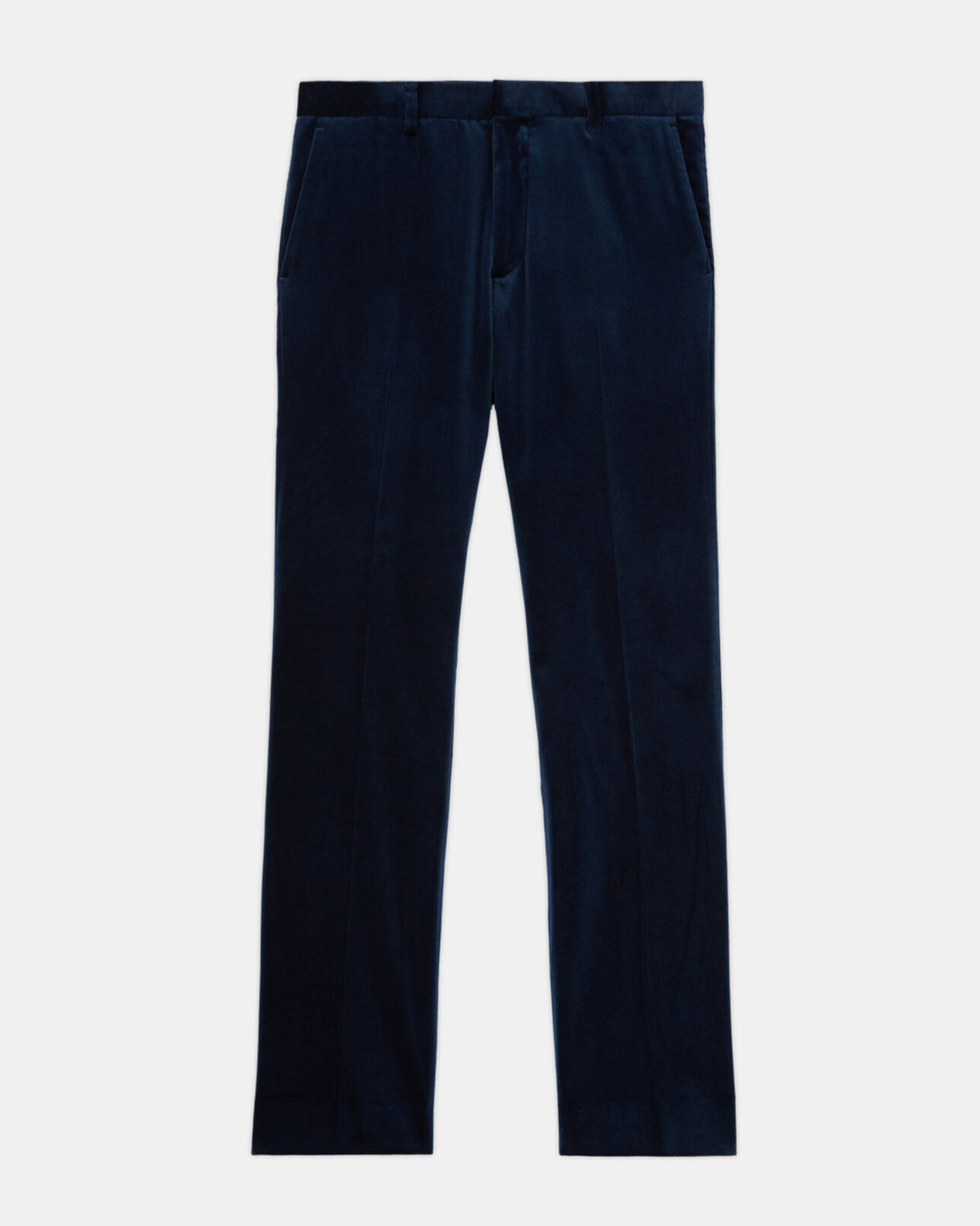 The Kooples MEN NAVY blue velvet suit pants