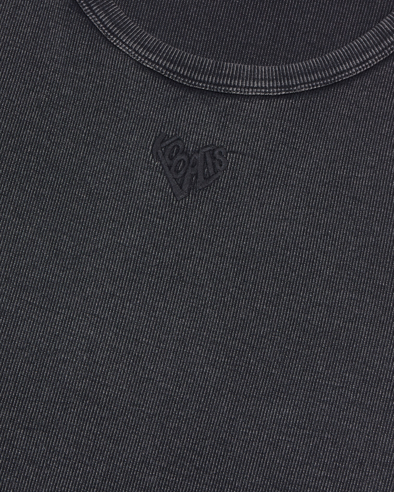 Black Kooples heart tank top, BLACK WASHED, hi-res image number null