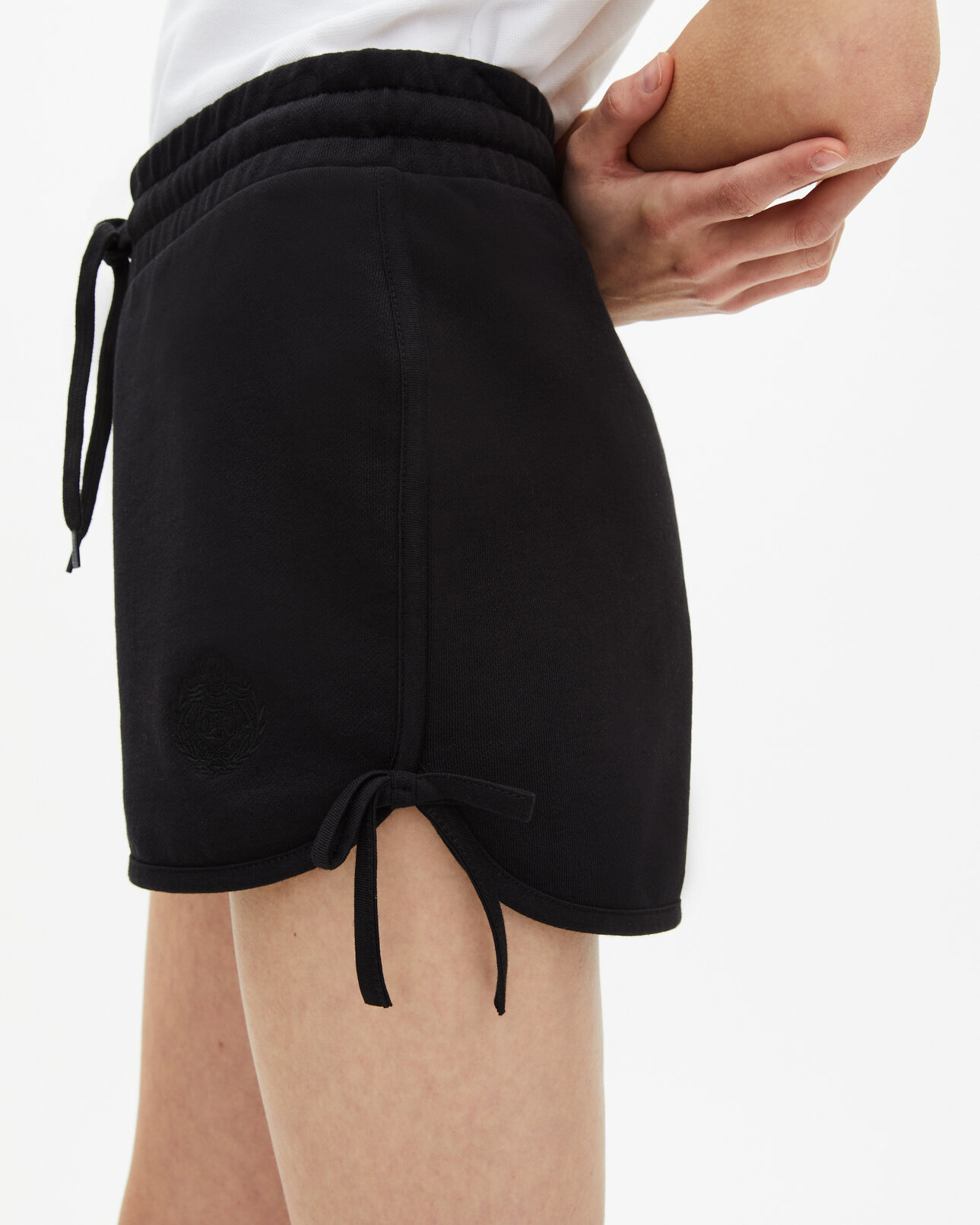 The Kooples FEMME ANTHRACITE short jogging noir