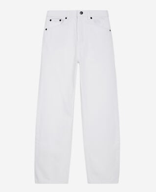 The Kooples F WHITE white straight-cut jeans