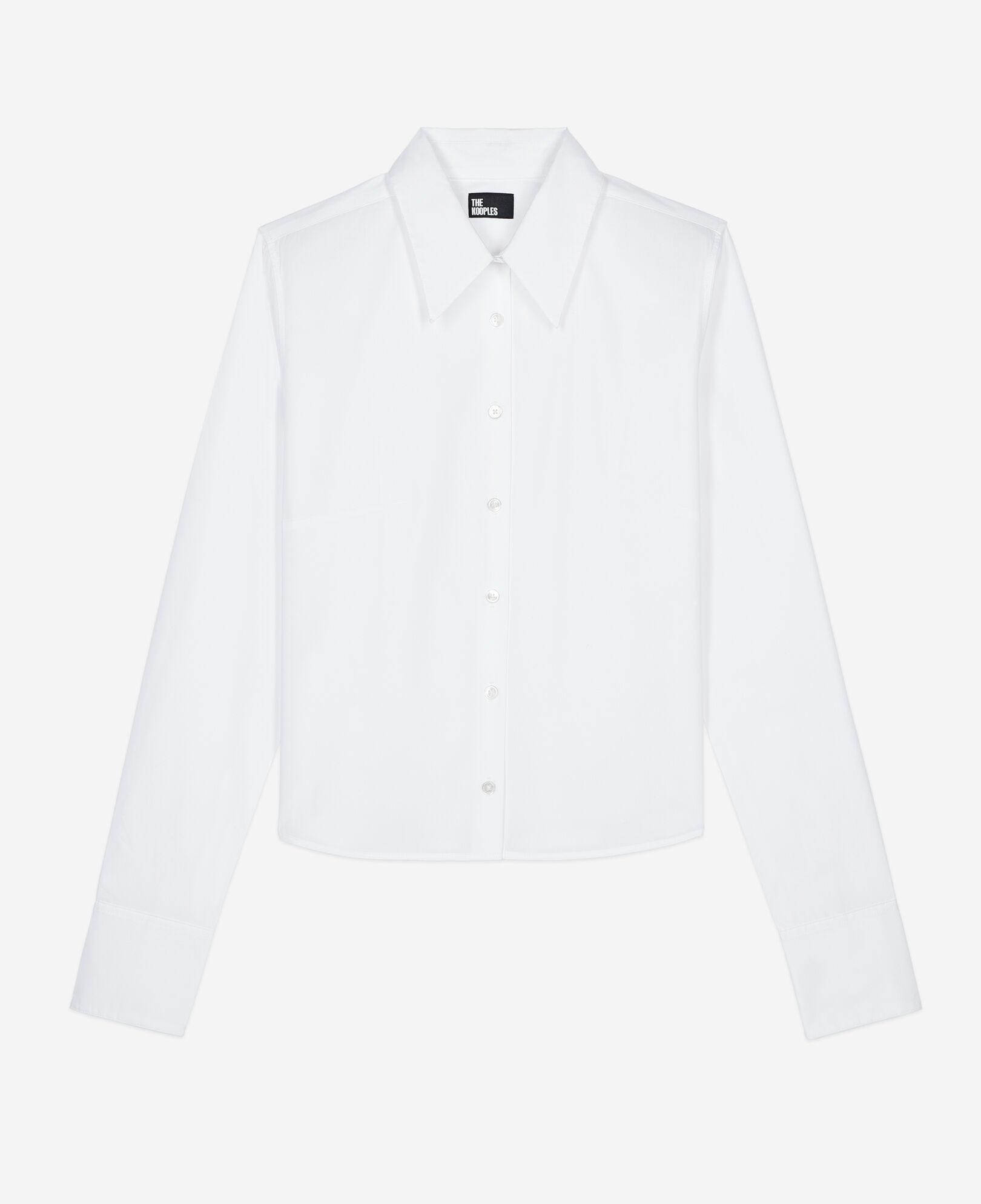 The Kooples WOMEN WHITE white poplin shirt