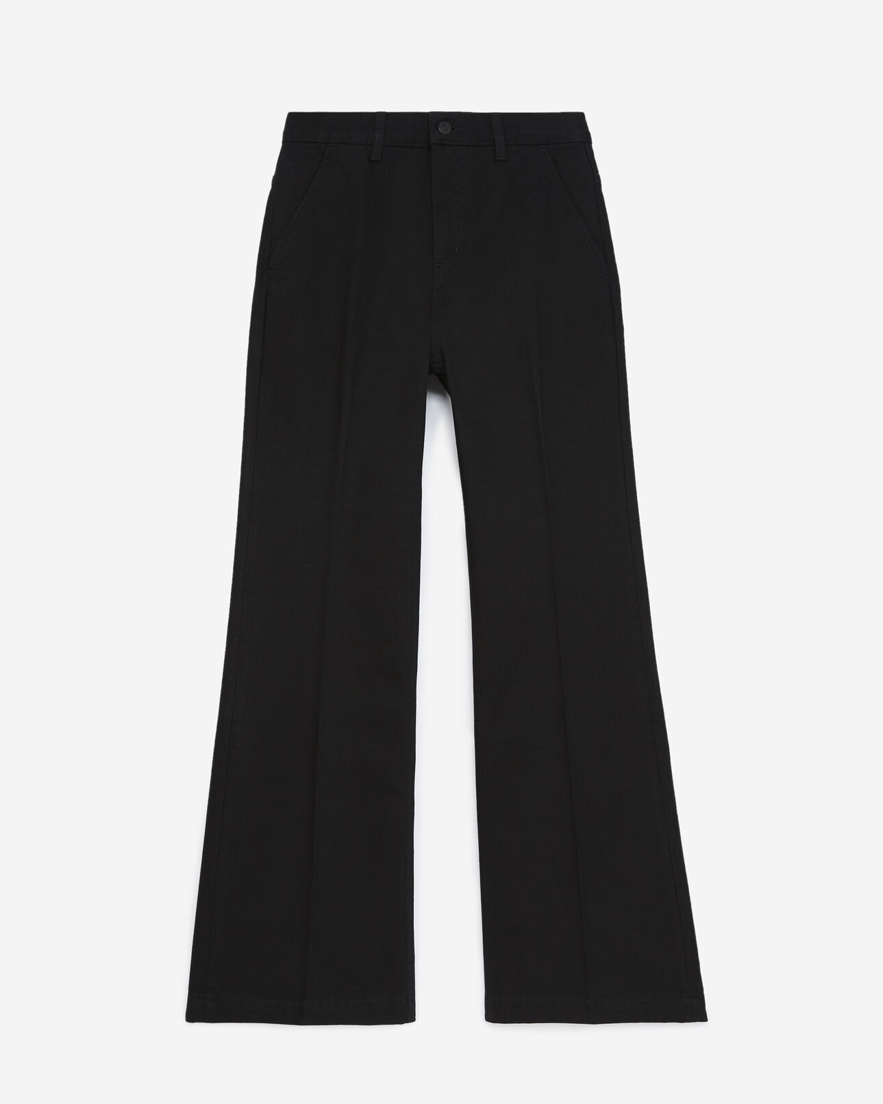 The Kooples DAMEN BLACK DENIM jeans schwarz gerade seitentaschen