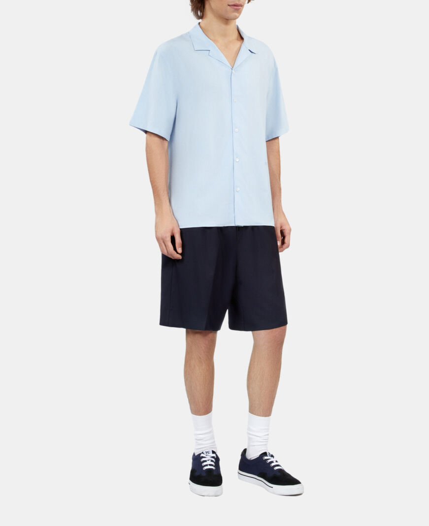 The Kooples HOMME LAVENDER chemise manches courtes bleu ciel