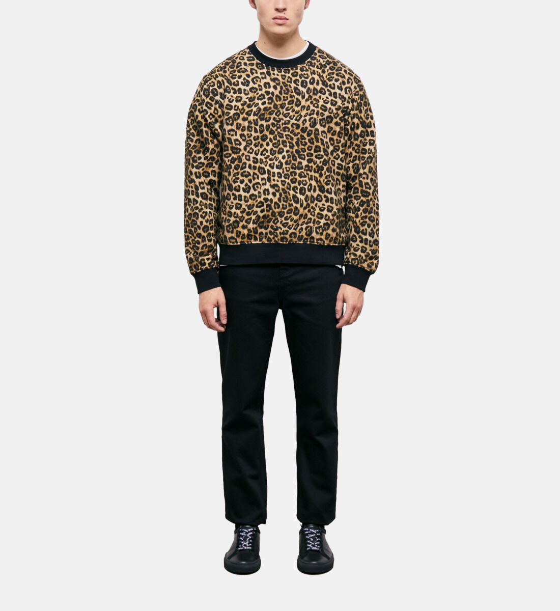 Leopard print sweater men shop