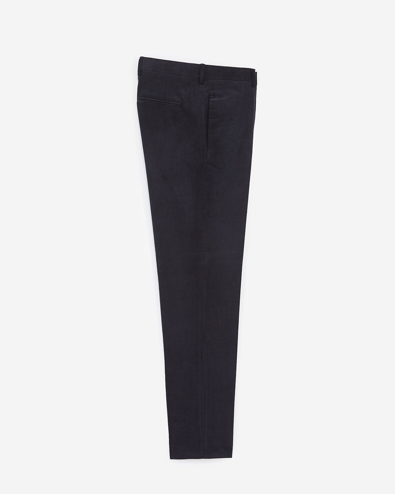 The Kooples HOMME DARK NAVY pantalon slim velours bleu nuit