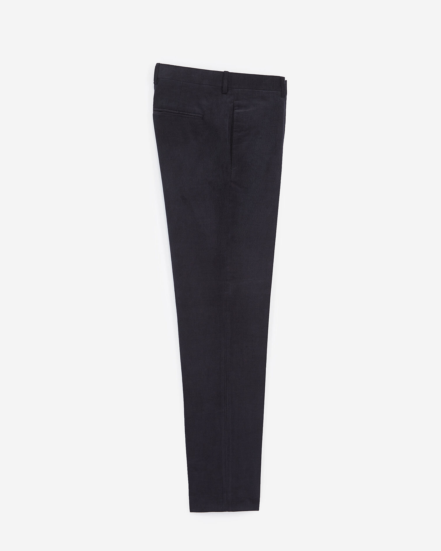 Pantalon slim velours bleu nuit, DARK NAVY, hi-res image number null