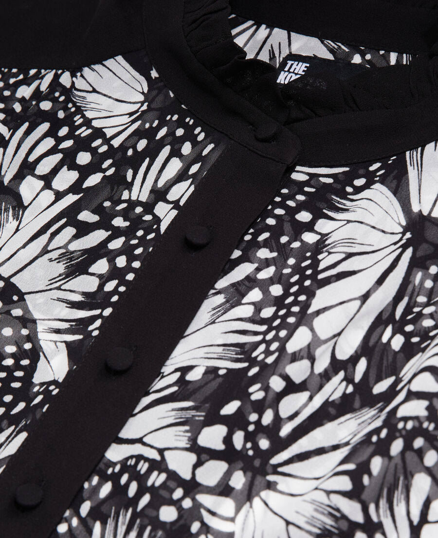 top estampado detalles contraste