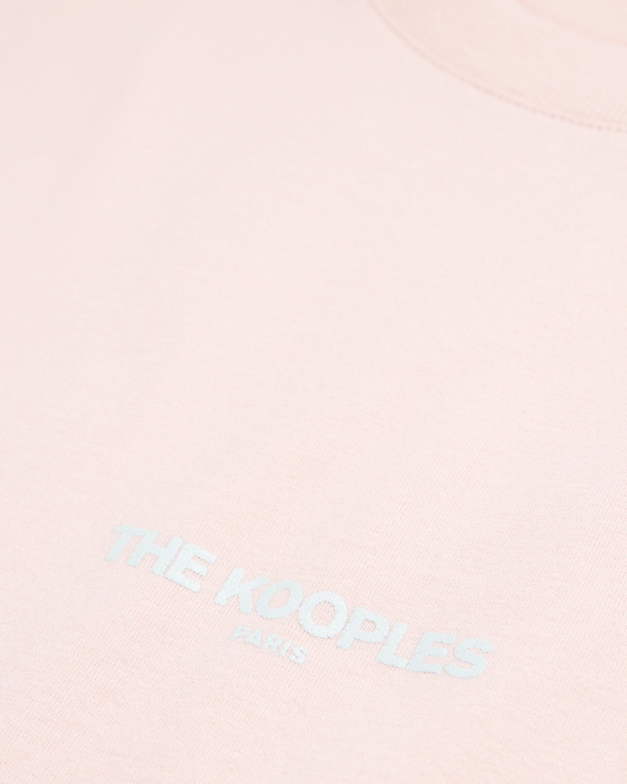 The Kooples HOMME PINK t-shirt rose logo the kooples contrasté