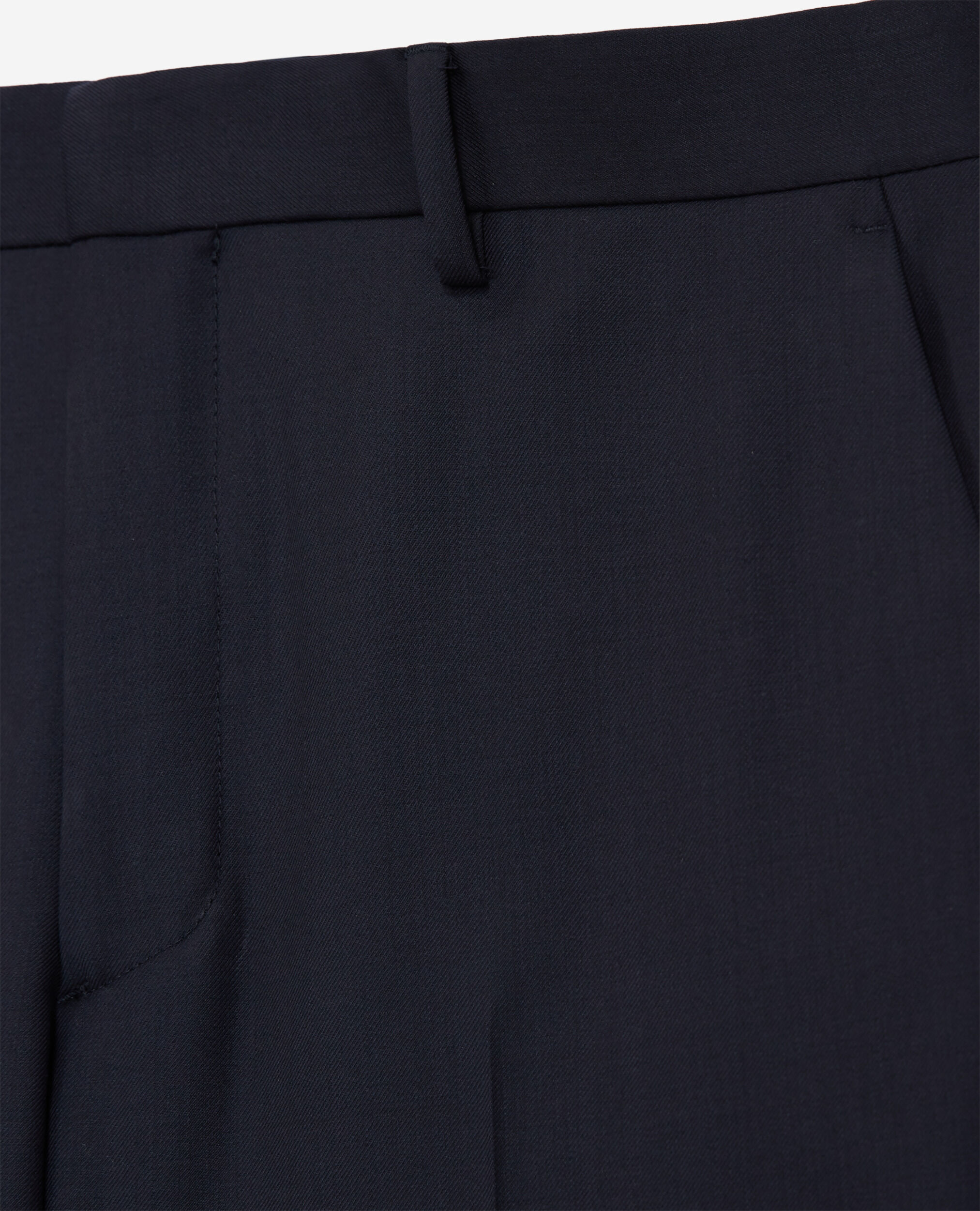 Pantalon de costume en laine bleu marine, DARK NAVY, hi-res image number null