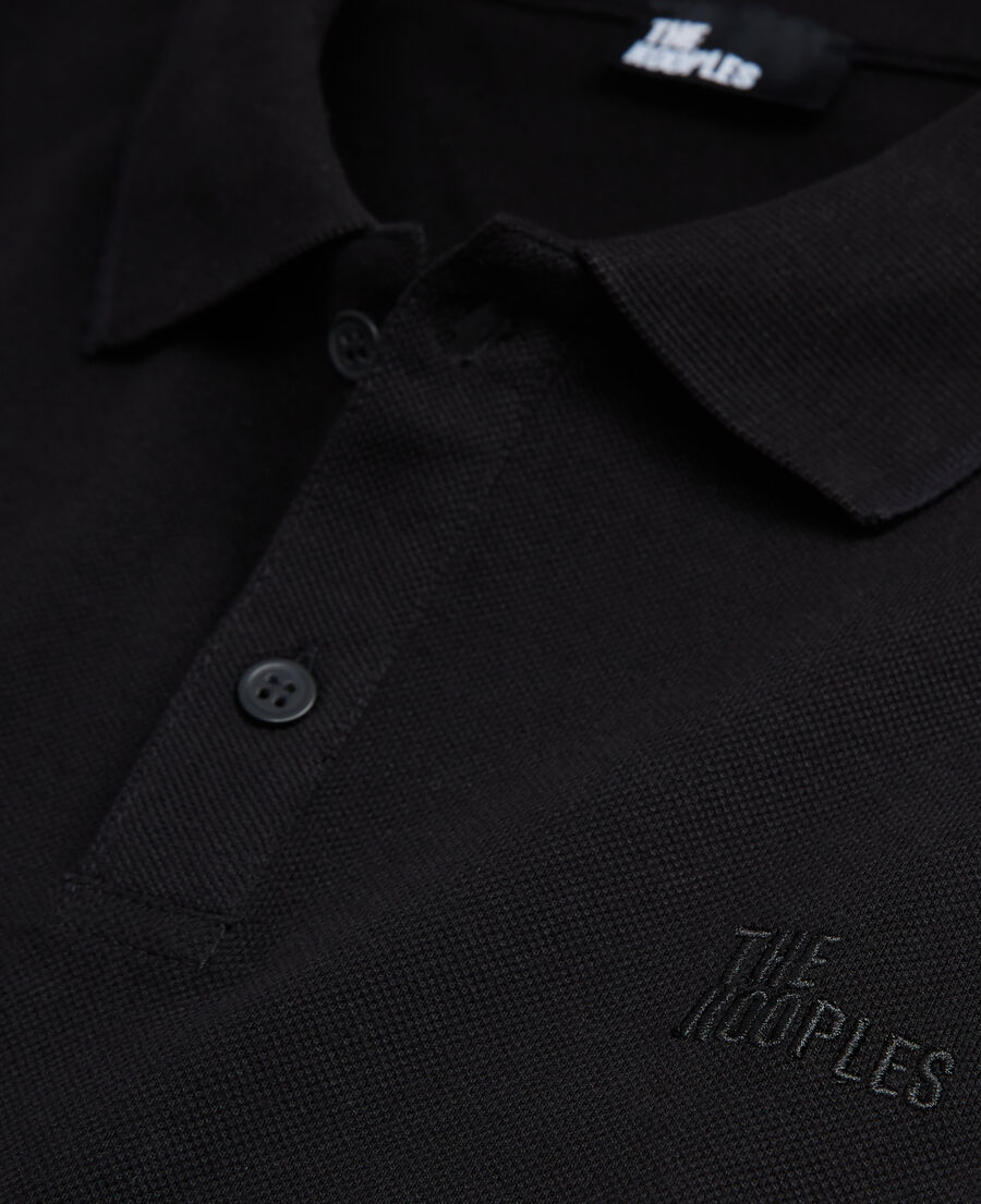 poloshirt schwarz