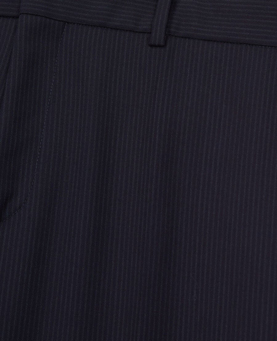 The Kooples H BLACK GREY striped wool suit pants