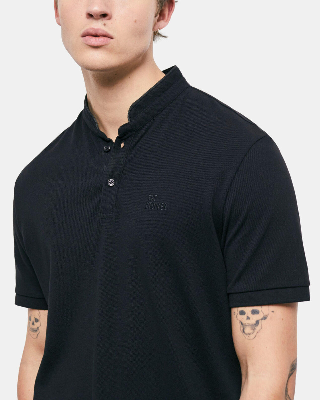 The Kooples HOMME BLACK polo noir