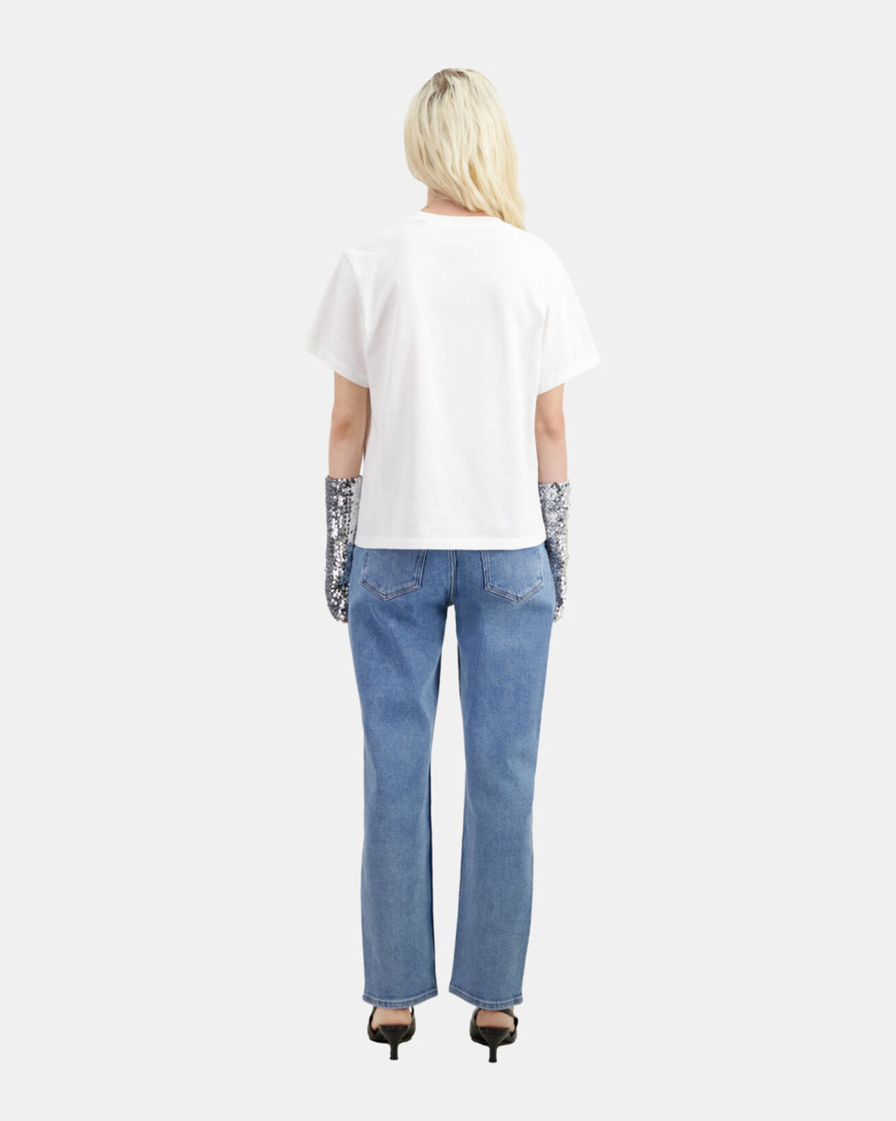 The Kooples FEMME WHITE t-shirt avec flocage blanc
