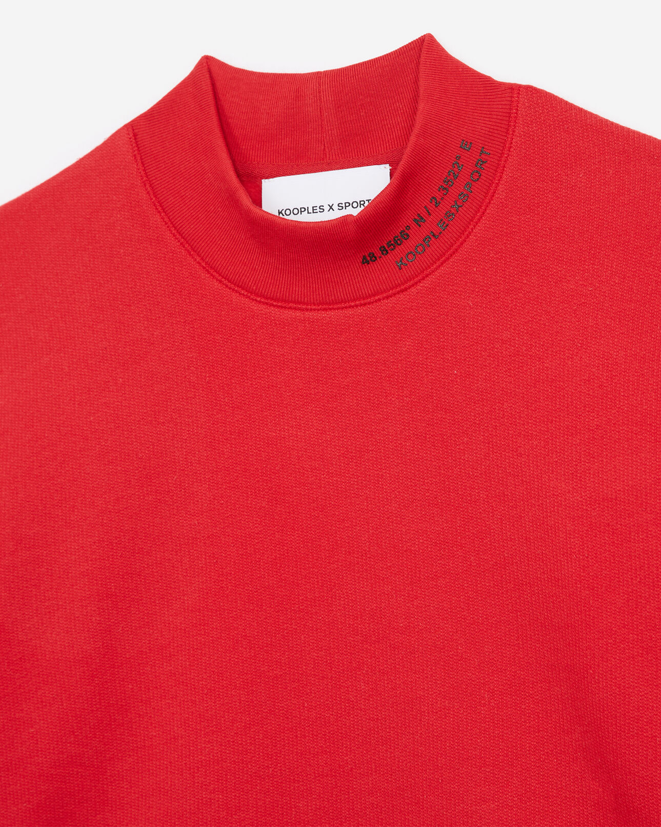 The Kooples WOMEN RED lacy short red sweatshirt