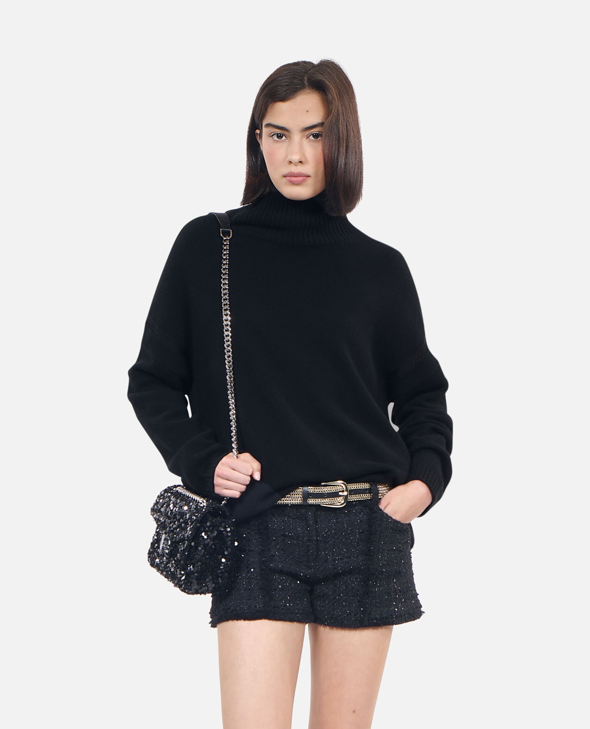 Pull en cachemire noir, BLACK, hi-res image number null