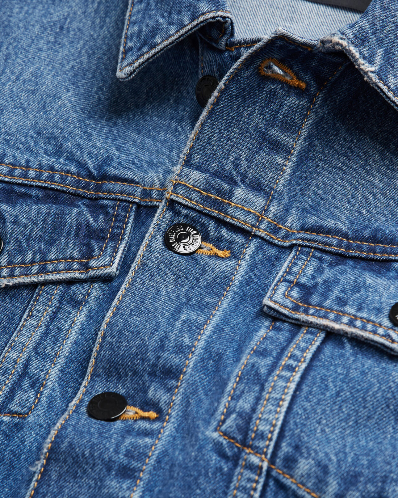 The Kooples WOMEN BLUE DENIM blue denim jacket