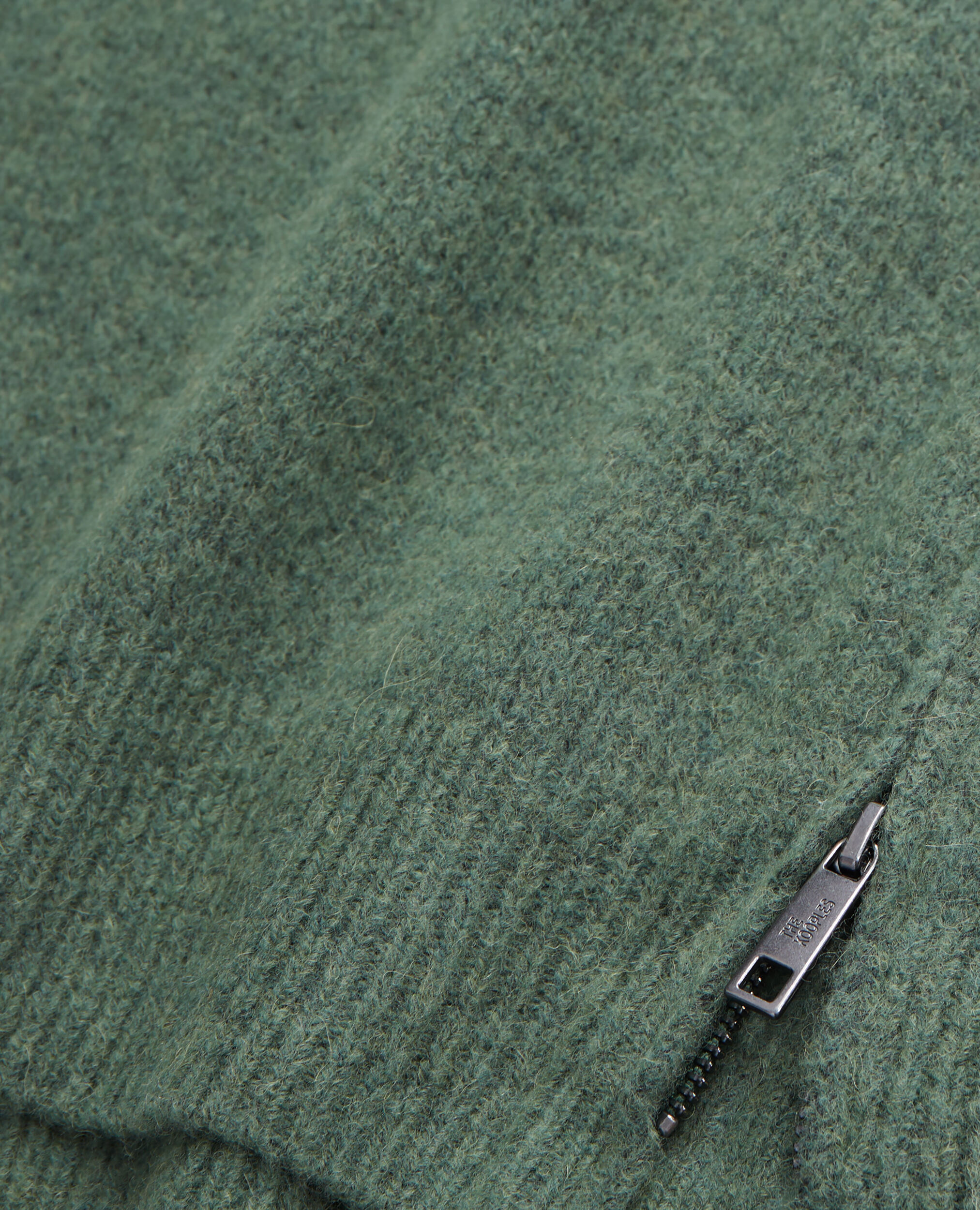 Pull vert en mélange de laine et alpaga, FOREST, hi-res image number null