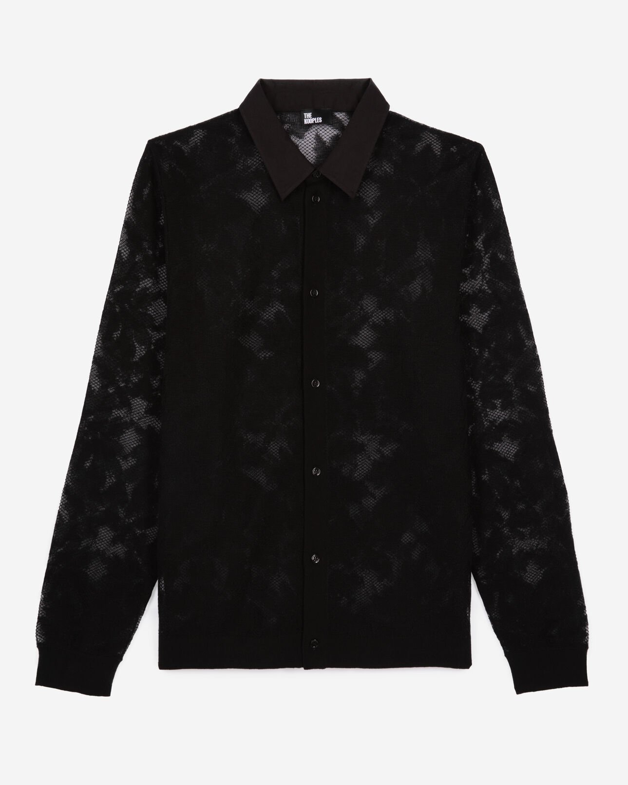 The Kooples H BLACK black lace shirt