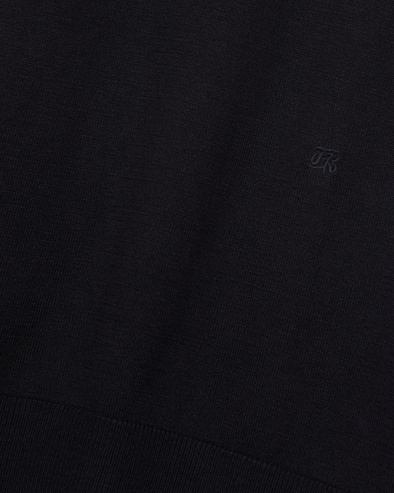 The Kooples HOMME BLACK polo en maille noir