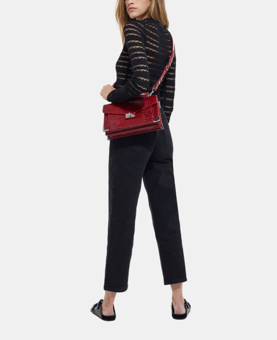 rote kleine handtasche emily