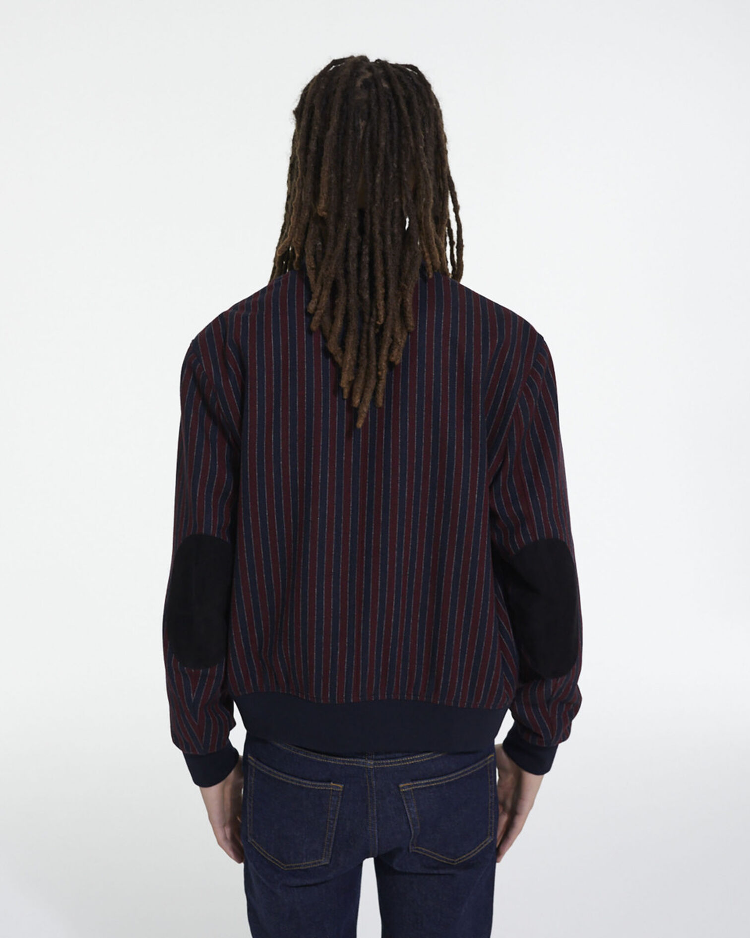 Gestreifter Blouson, BORDEAUX / NAVY, hi-res image number null