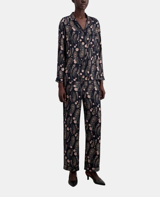 The Kooples F BLACK / PINK printed shirt