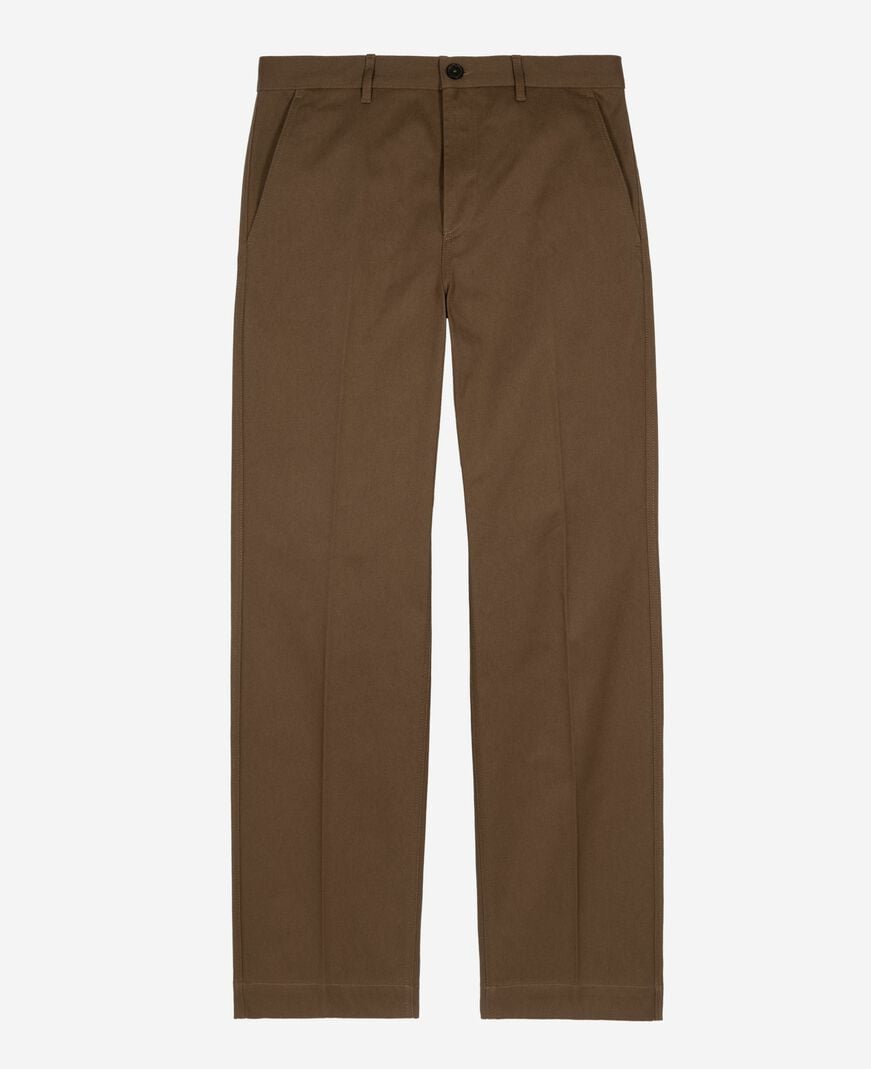 The Kooples HOMME KAKI pantalon droit kaki
