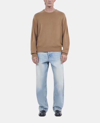 The Kooples HOMME DARK CAMEL pull en cachemire camel