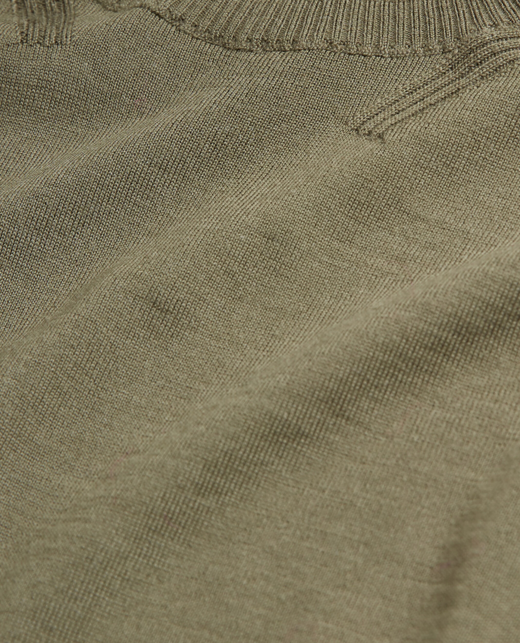 Khaki merino sweater, ALGUE, hi-res image number null