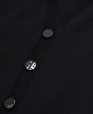 The Kooples F BLACK ecru sweater with buttoning on the back