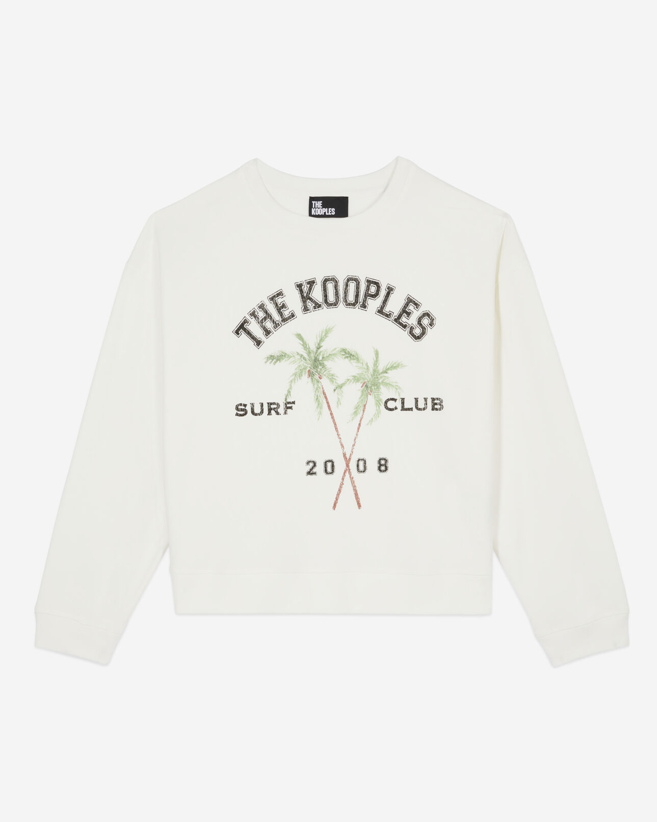 The Kooples FEMME ECRU sweatshirt avec sérigraphie écru